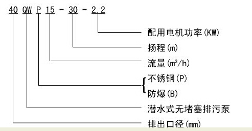 304不銹鋼無(wú)堵塞潛水排污泵QW WQ，無(wú)堵塞潛水排污泵，不銹鋼無(wú)堵塞潛水排污泵